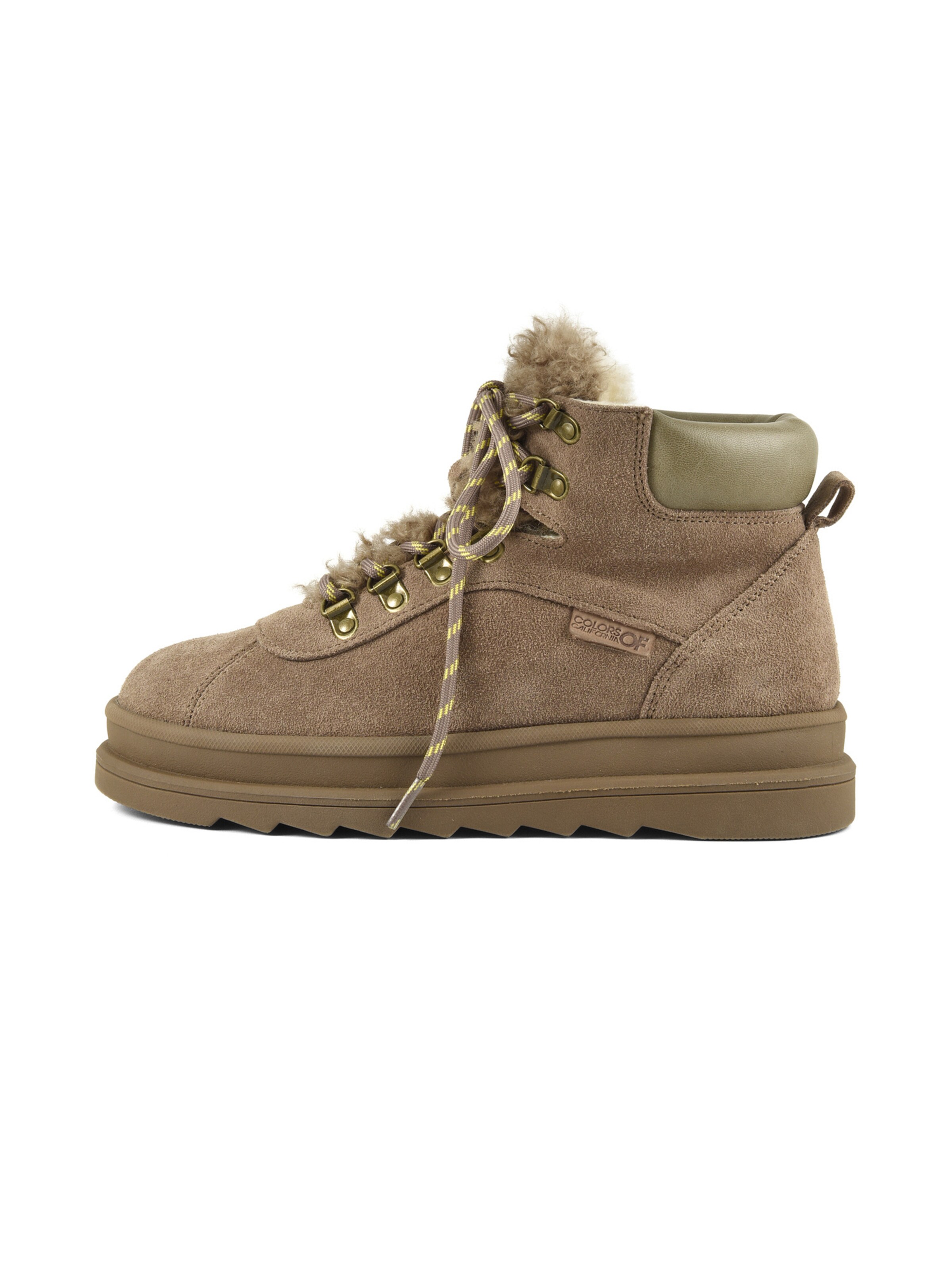 Stivaletto stringato di COLORS OF CALIFORNIA in marrone: lato