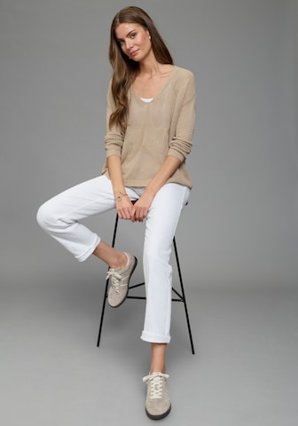LAURA SCOTT Pullover in Beige