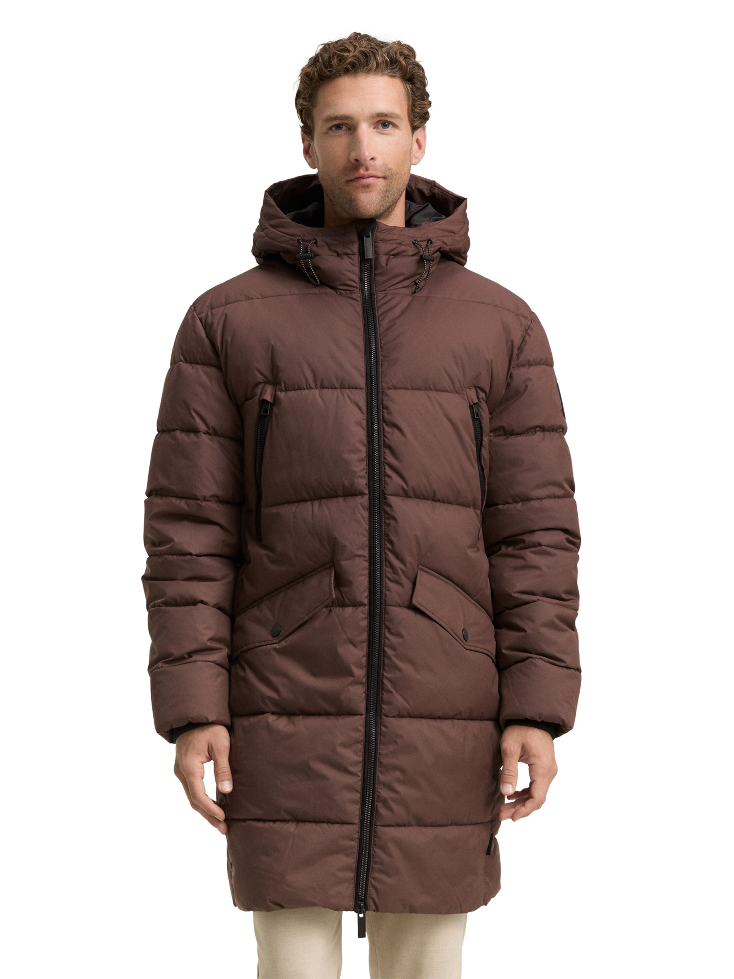 TOM TAILOR Mantel in Braun: Vorderseite