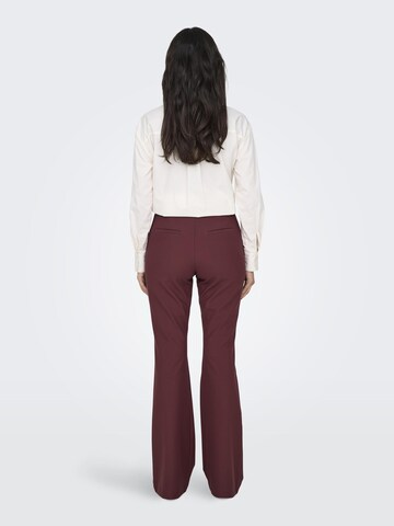 évasé Pantalon 'ONLTravel' ONLY en rouge