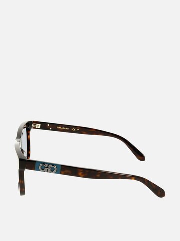 FERRAGAMO Sunglasses 'Ferragamo SF2113S Transparent sage 55/19/145 MAN Sunglasses' in Brown