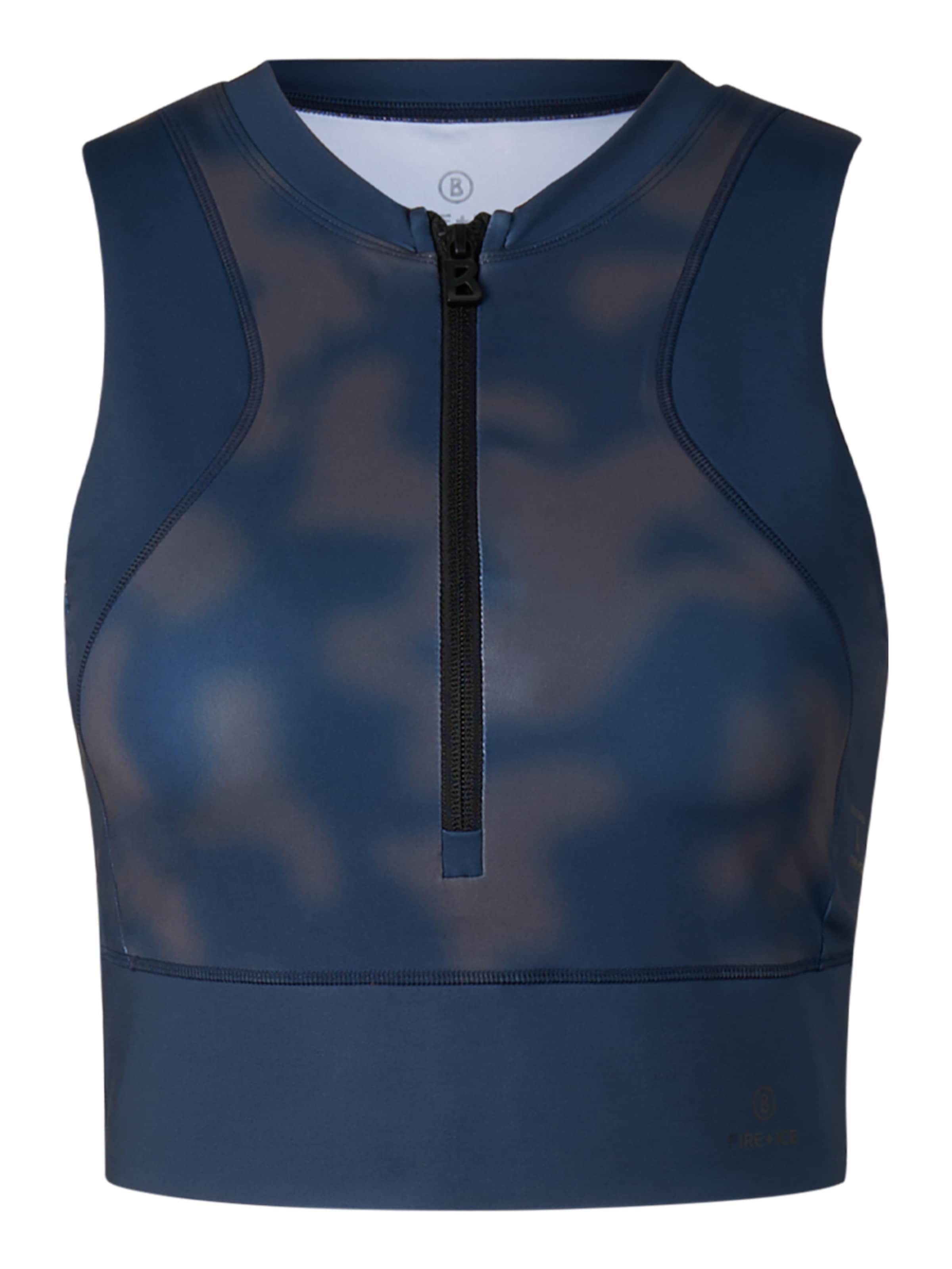 Bogner Fire + Ice Top 'Celeste' in Blau: Vorderseite