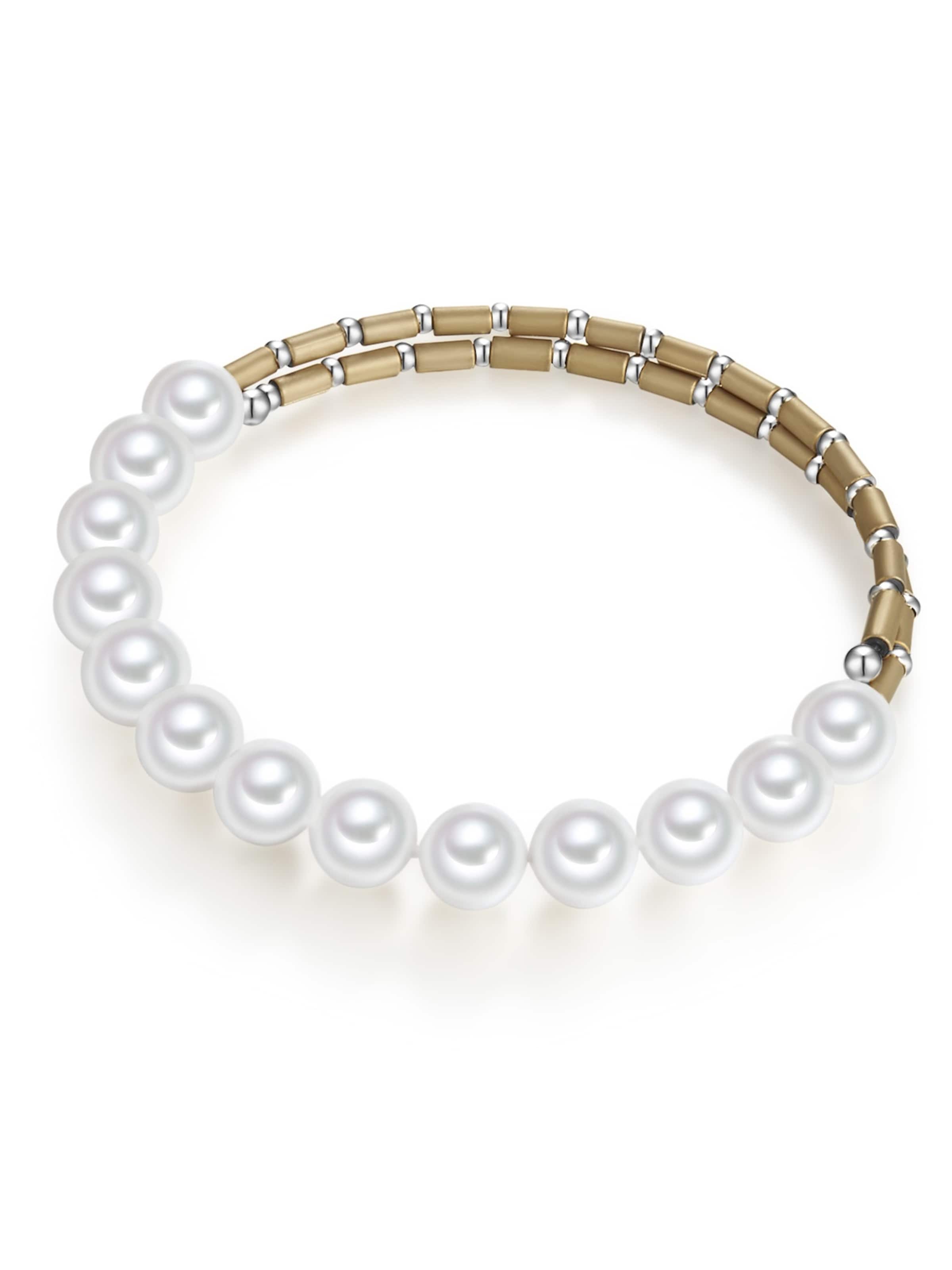 Lulu & Jane Bracelet in White: front