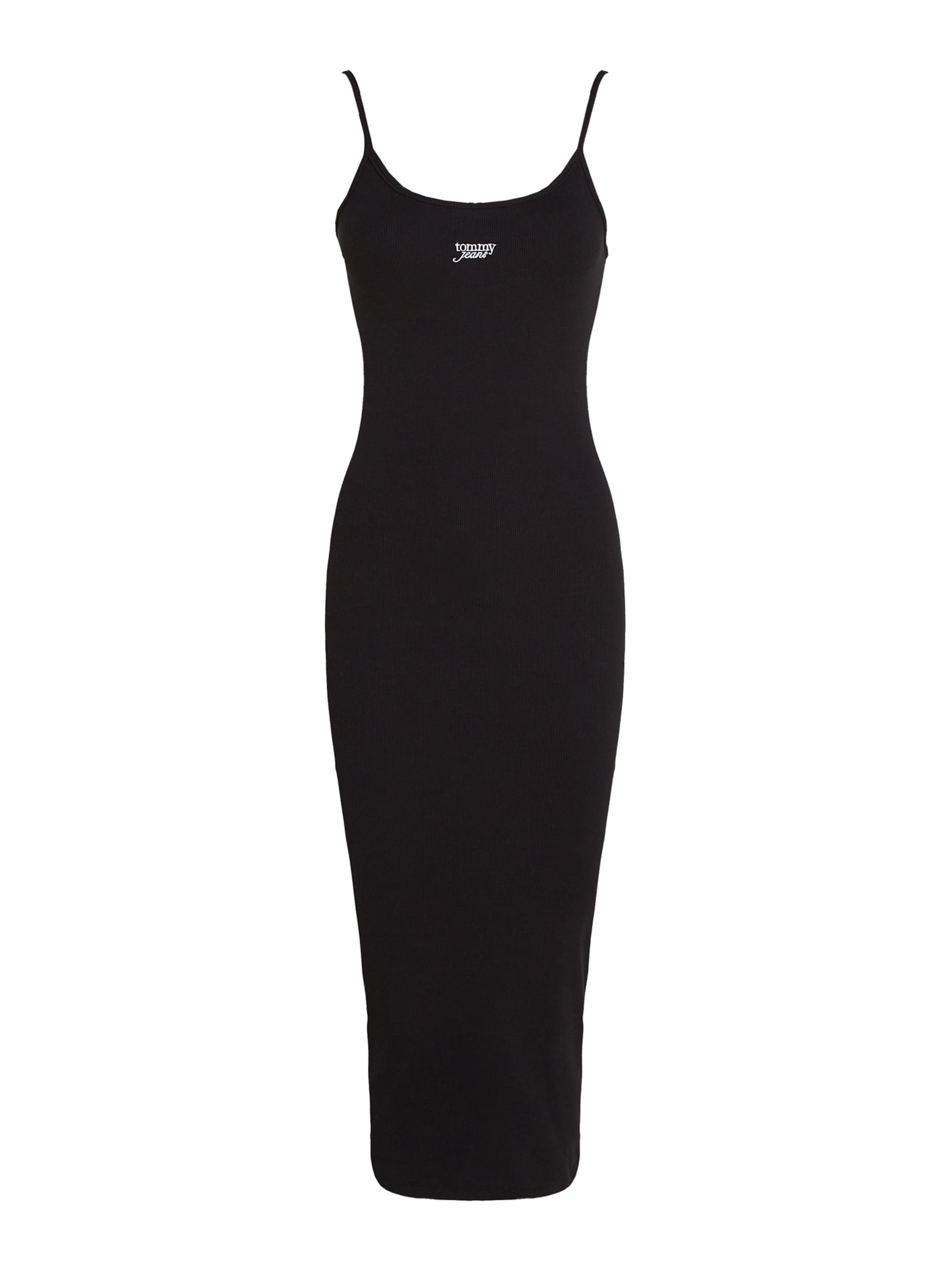 Tommy Jeans Лятна рокля в черно: отпред