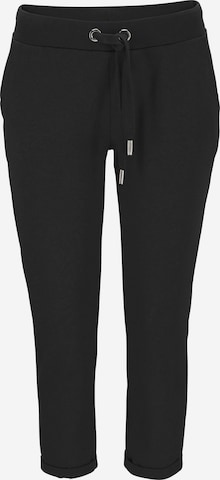 LASCANA Regular Pajama Pants in Black: front