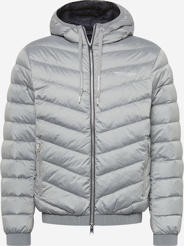 ARMANI EXCHANGE Zimní bunda – šedá: přední strana
