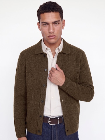 JACK & JONES Gebreid vest in Bruin