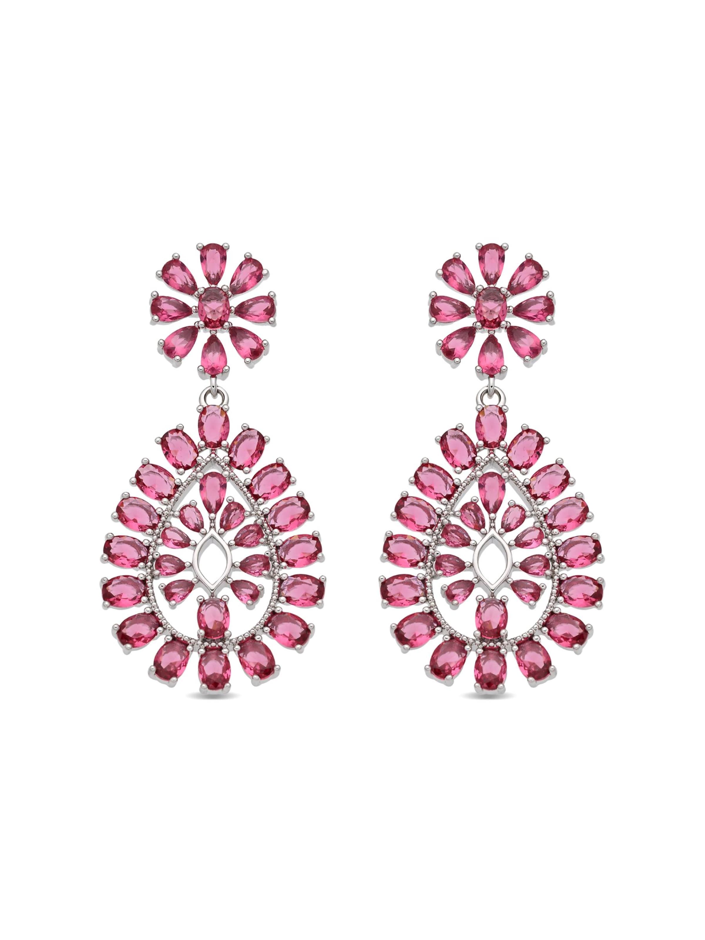 Luxenter Earrings 'Sharam' in One size in Red, Item view