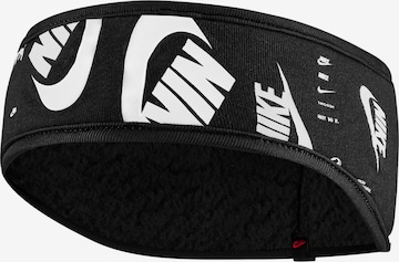 NIKE Athletic Headband in Black: front