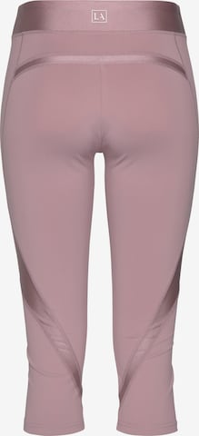 LASCANA ACTIVE Skinny Športové nohavice - ružová