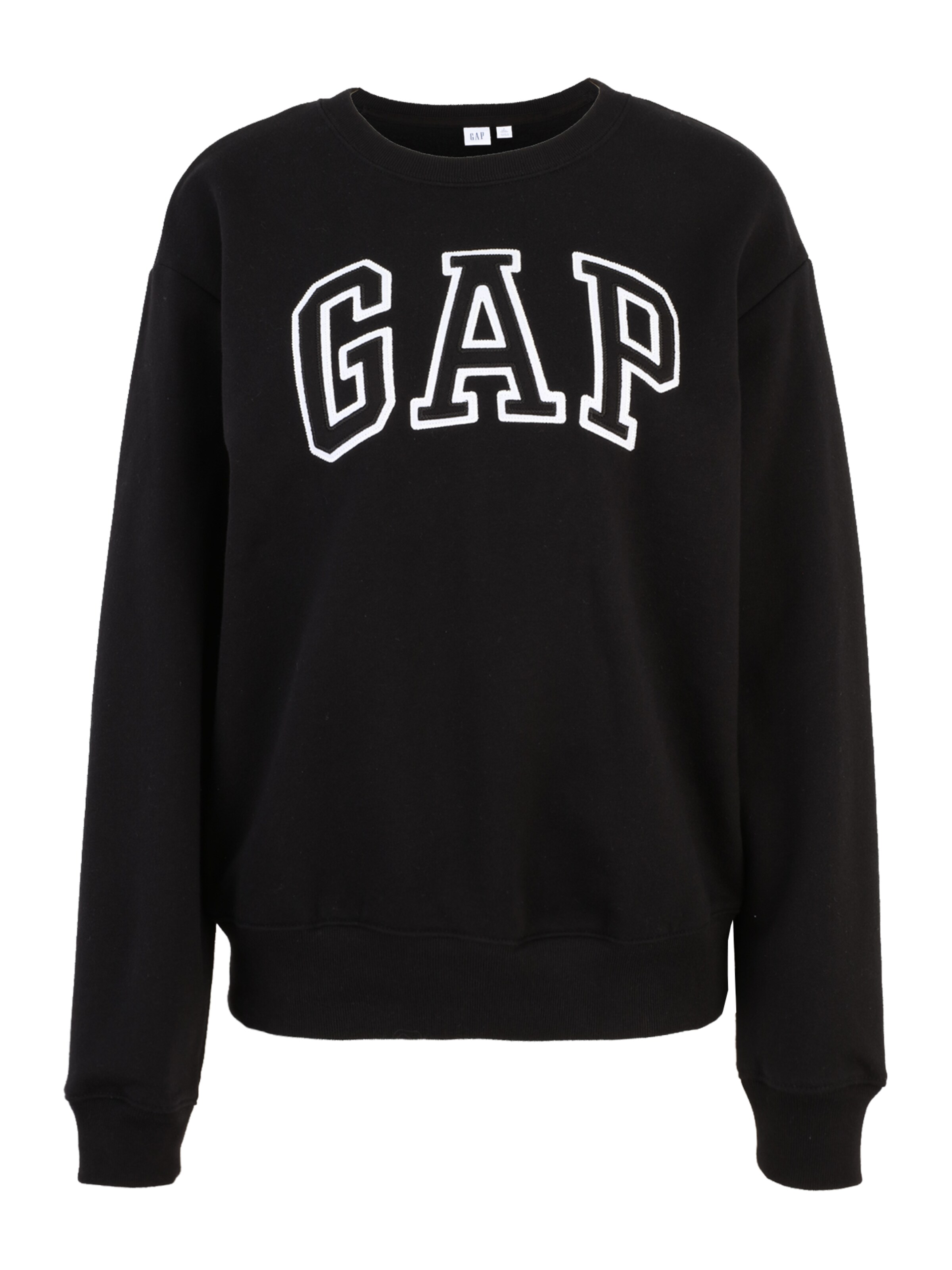 Gap Tall Mikina 'HERITAGE' – černá: přední strana