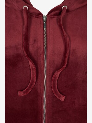 Zizzi Zip-Up Hoodie 'Helena' in Red