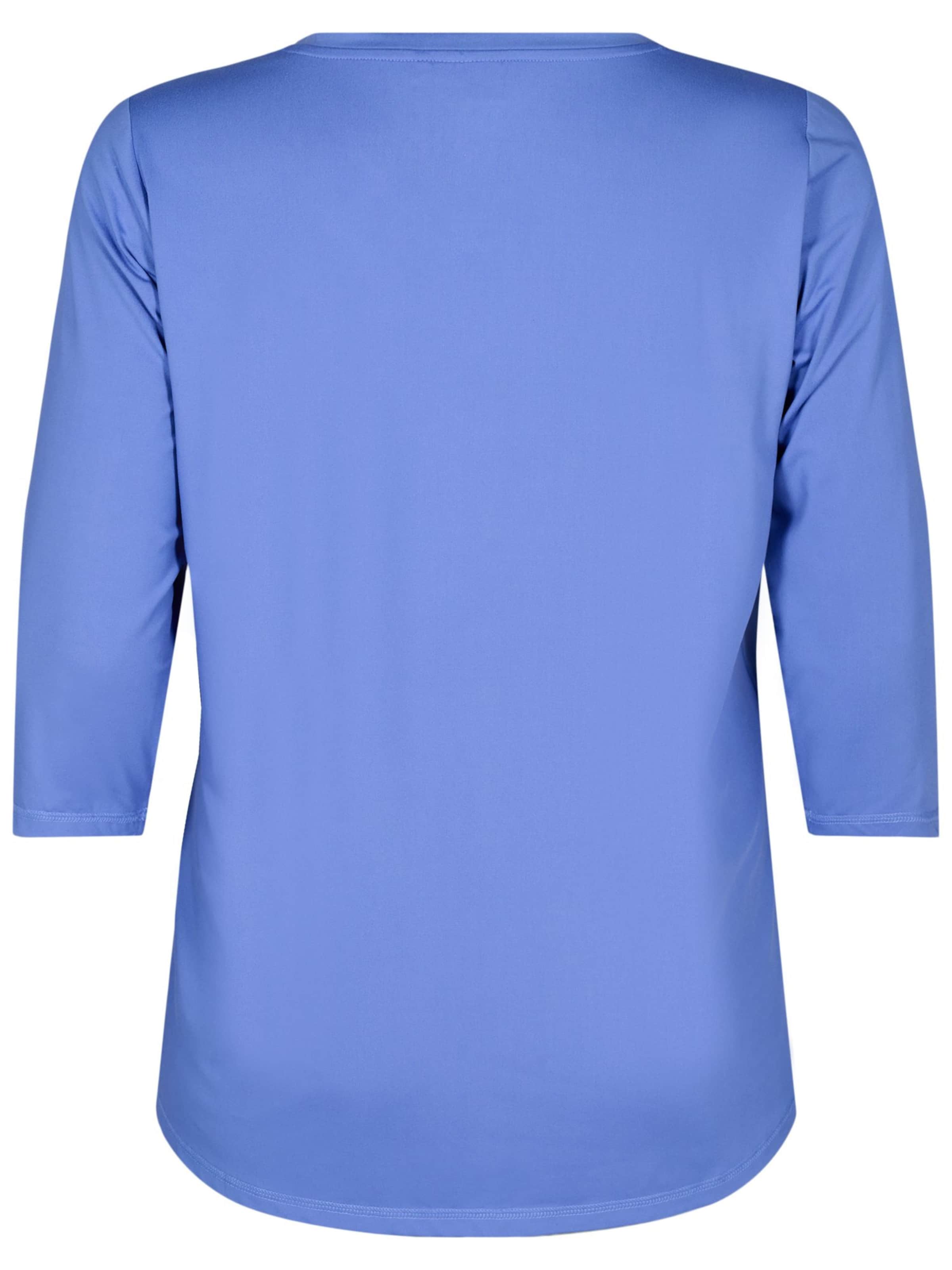 Active by Zizzi Λειτουργικό μπλουζάκι 'Abasic One' σε μπλε