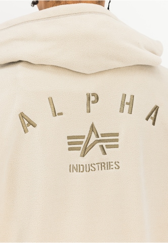 ALPHA INDUSTRIES Fleecejacke in Beige