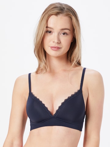 ESPRIT Triangle Bra in Blue: front