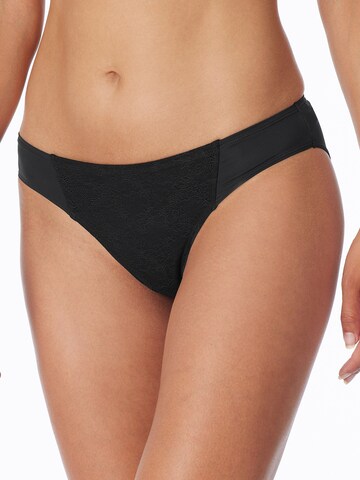 SCHIESSER Slip ' Air blickdichte Spitze ' in Black: front