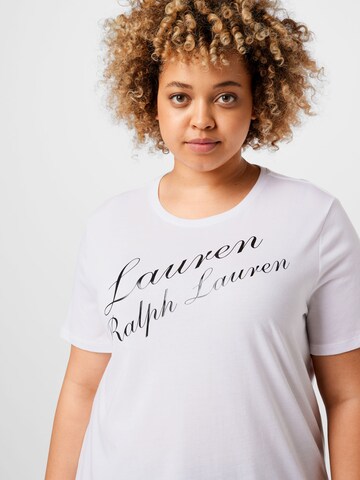 Tricou 'KATLIN' de la Lauren Ralph Lauren Plus pe alb
