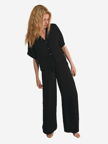 ETAM Pyjamahose 'Cheeta' in Schwarz