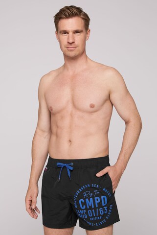 Pantaloncini da bagno di CAMP DAVID in nero: frontale