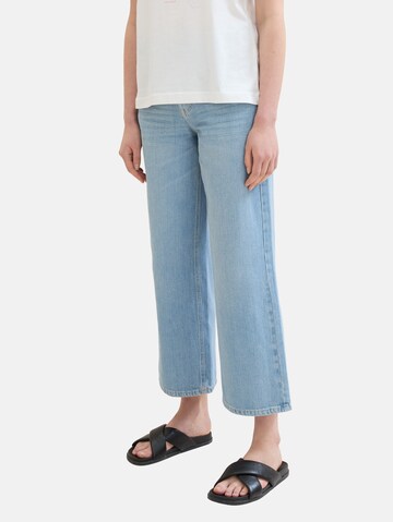 TOM TAILOR Wide leg Jeans in Blauw: voorkant