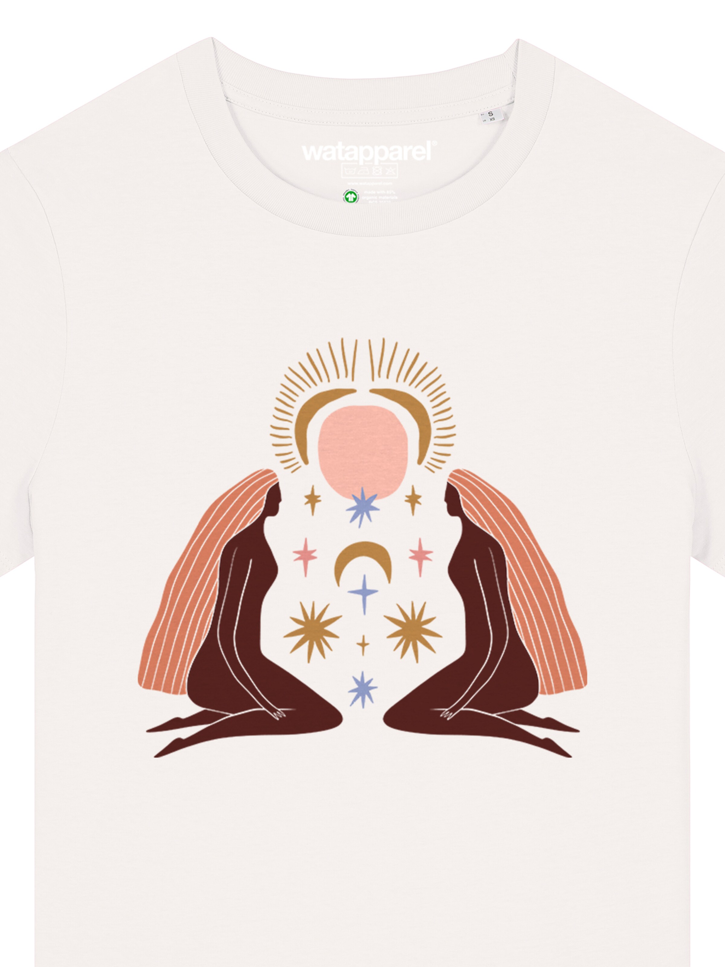 T-shirt 'Love And Flex' Watapparel en blanc