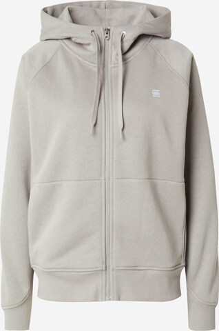 G-Star RAW Zip-Up Hoodie 'Premium Core 2.1' in Grey: front