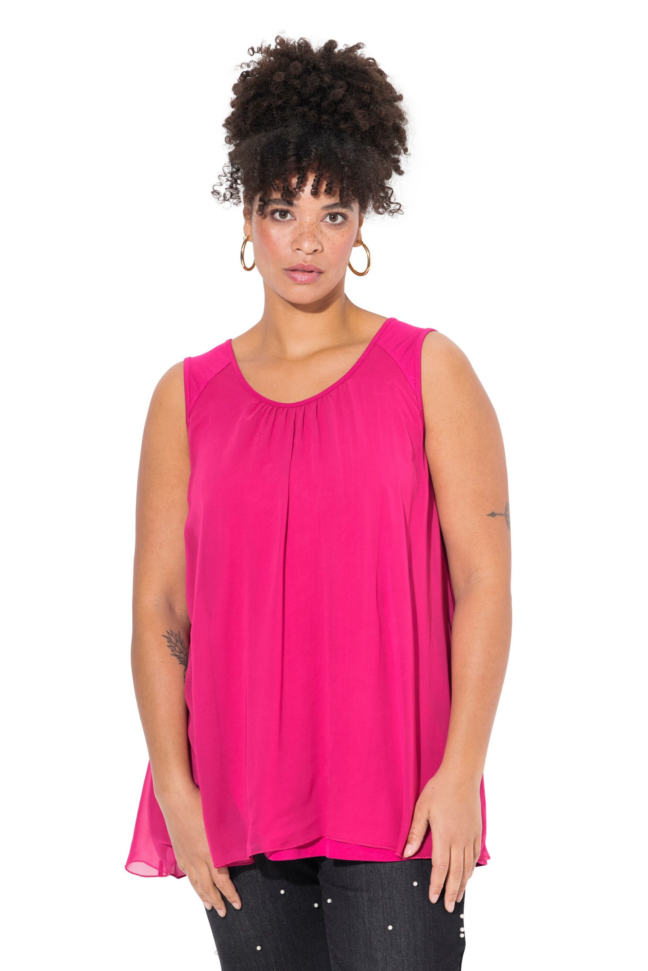 MIAMODA Top in Pink: front