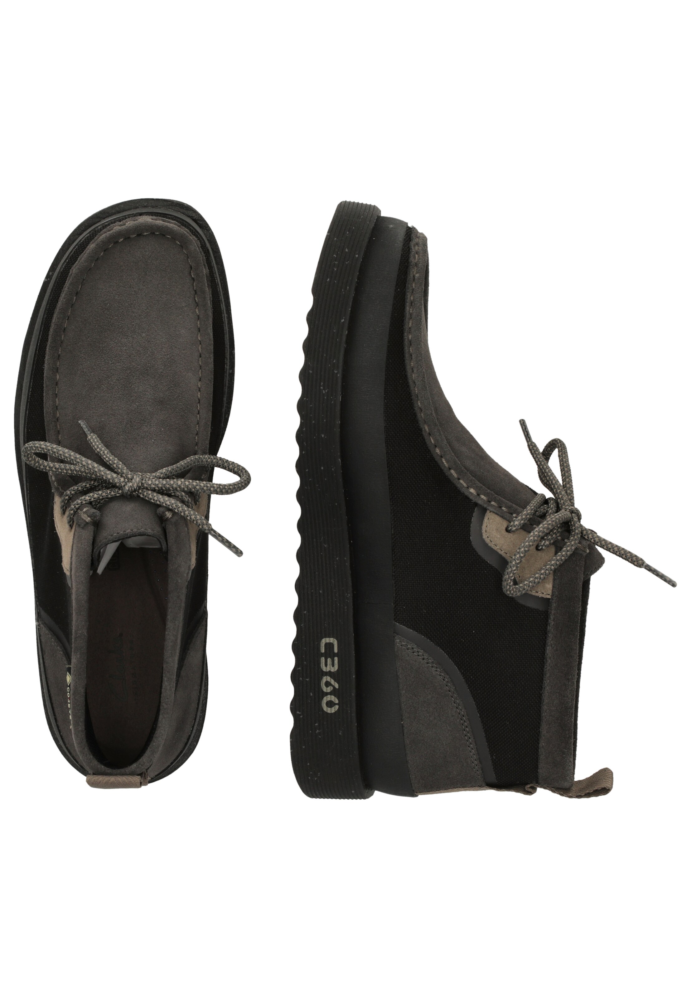 CLARKS Veterschoen 'Wallabee FTR Gore-Tex' in Zwart