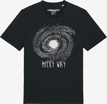 T-Shirt 'Milky way' Watapparel en noir : devant