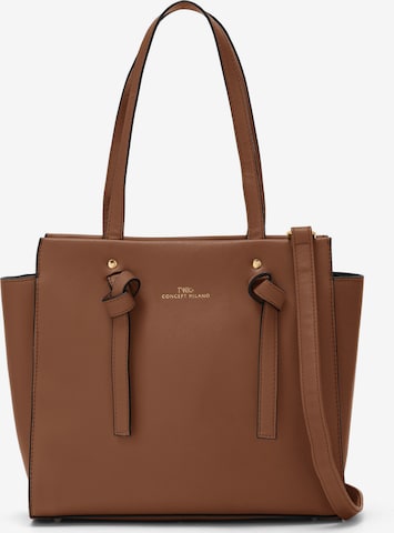 TWIG Concept Milano Handbag 'Debussy' in Brown: front