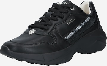 Sneaker low 'Viterbo' de la GUESS pe negru: față