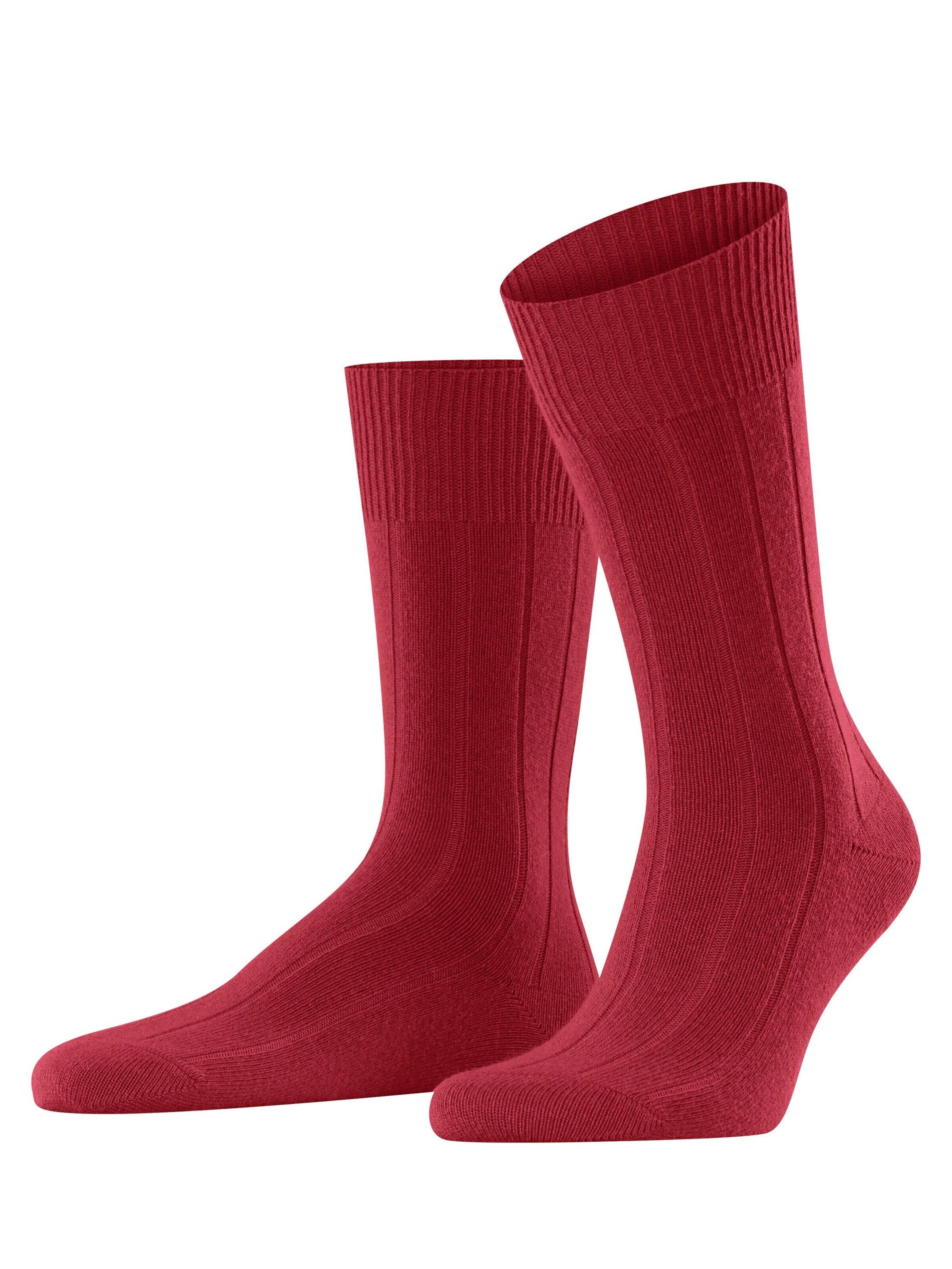 FALKE Socken 'Lhasa Rib'‌‌‌‌‌‌ in Rot: Vorderseite