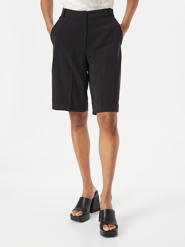 Calvin Klein - regular Pantalón de pinzas en negro: frente