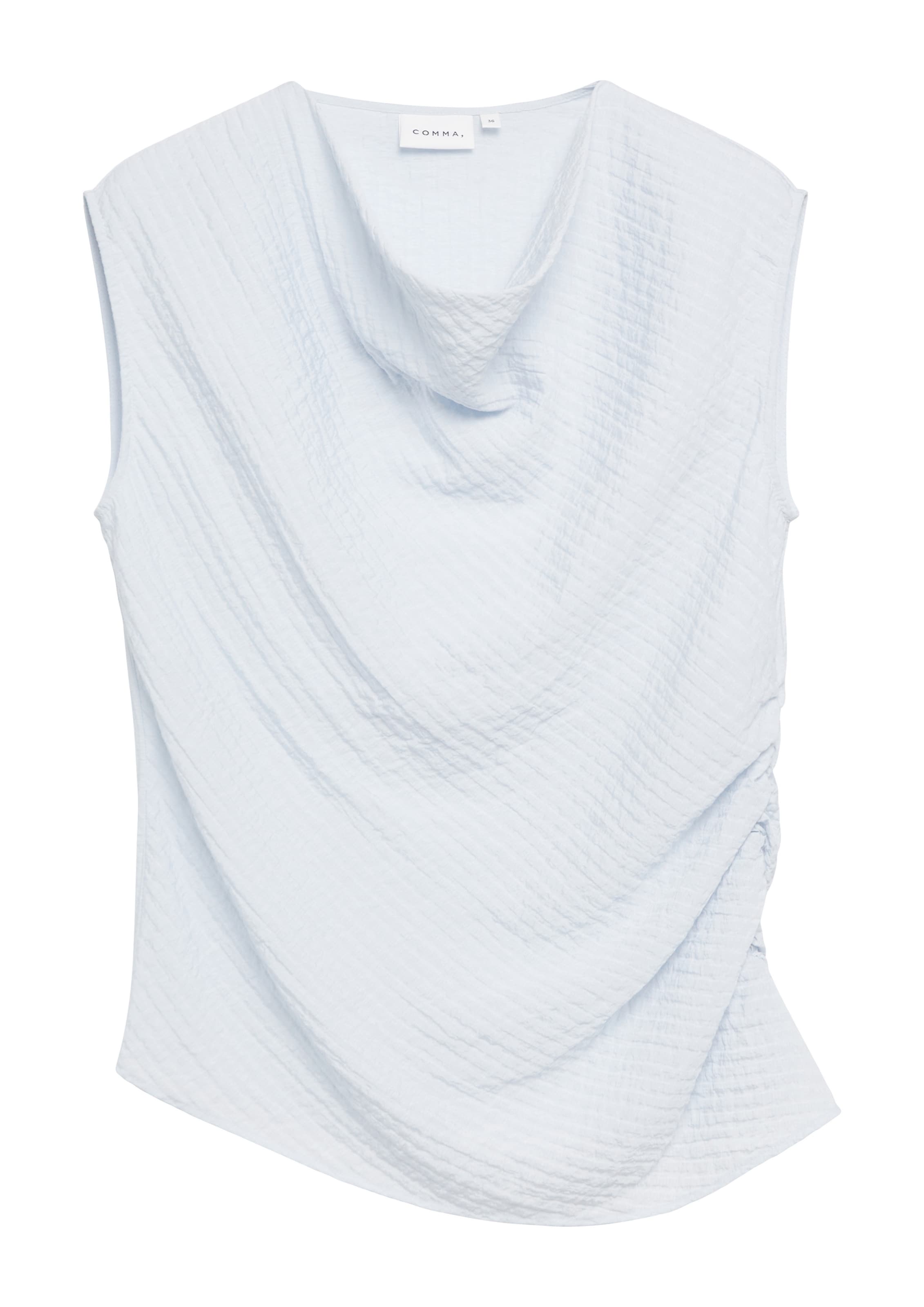 T-shirt COMMA en bleu : devant