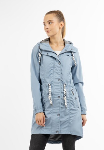 Schmuddelwedda Raincoat in Blue: front