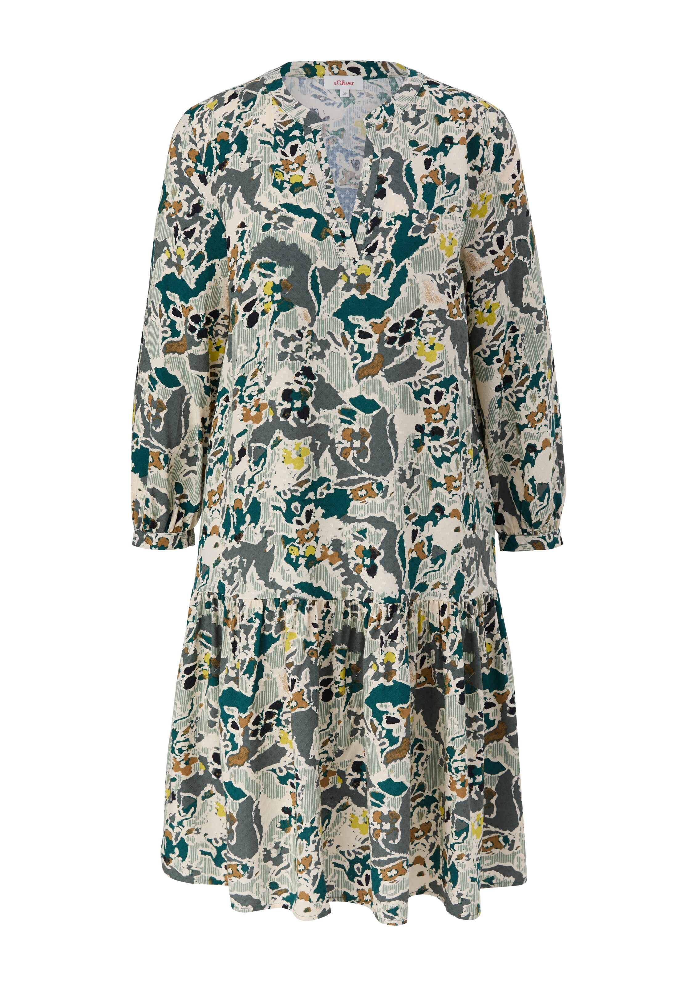 s.Oliver Kleid in Grün: Vorderseite