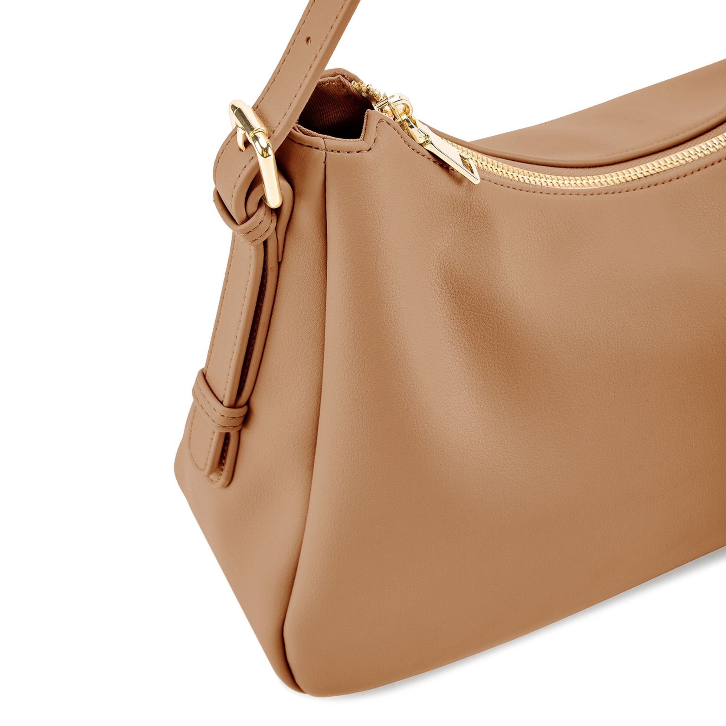 Seidenfelt Schultertasche 'Nelma' in Braun