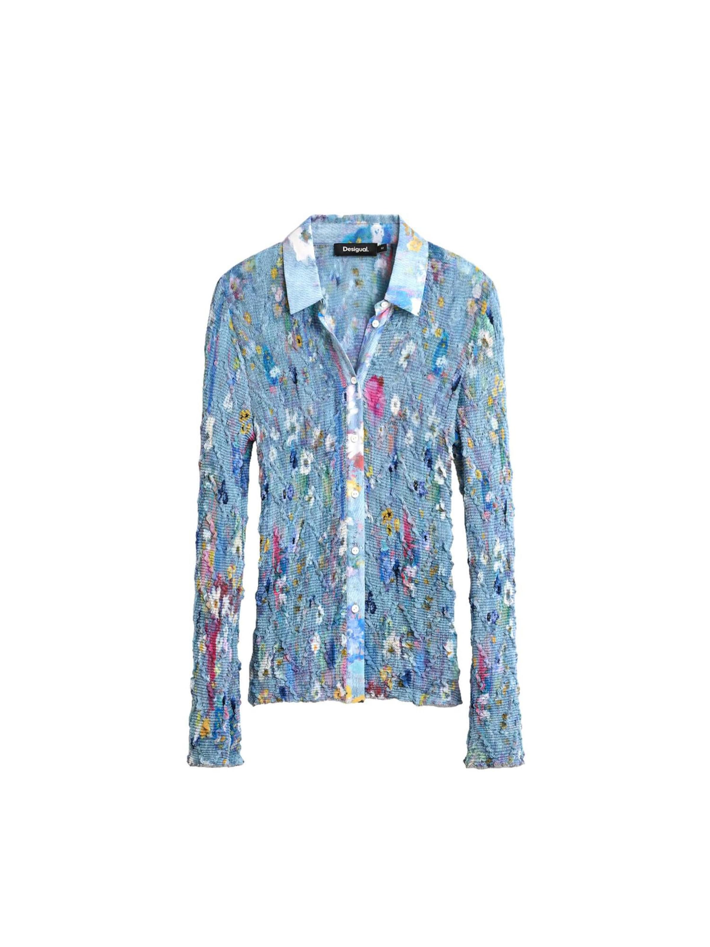 Tricou de la Desigual pe albastru: față