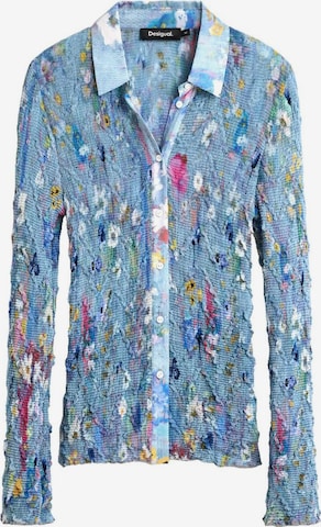Tricou de la Desigual pe albastru: față