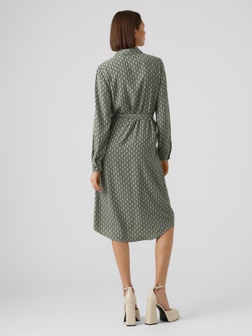 VERO MODA Shirt dress 'NYA' in Green