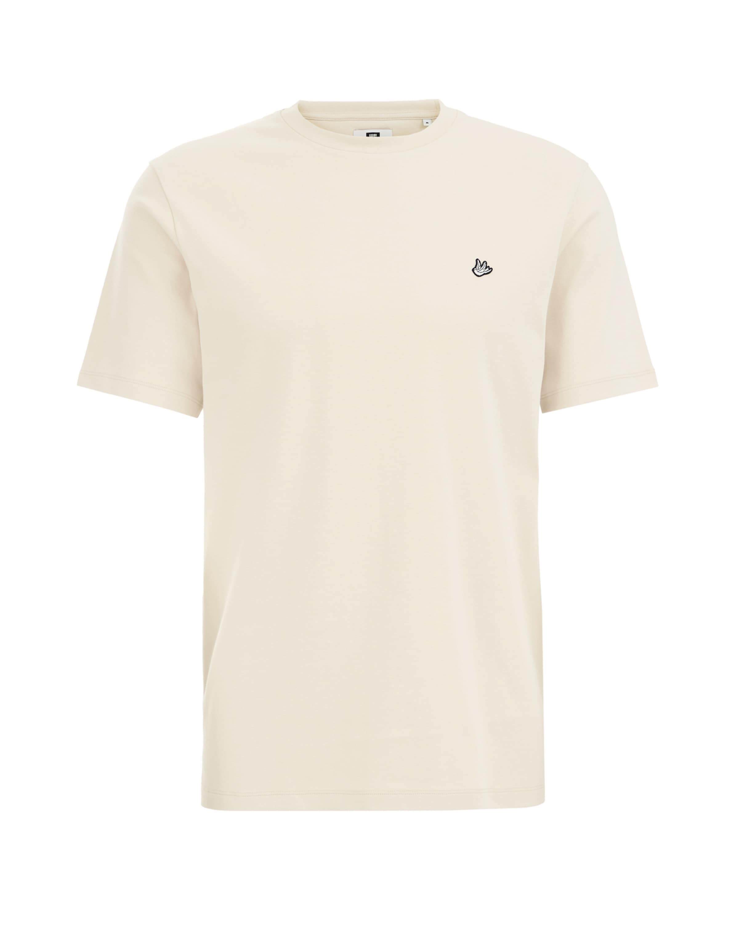 T-Shirt WE Fashion en beige : devant