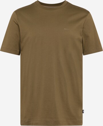 BOSS Black T-Shirt 'Thompson 01' in Grün: predná strana