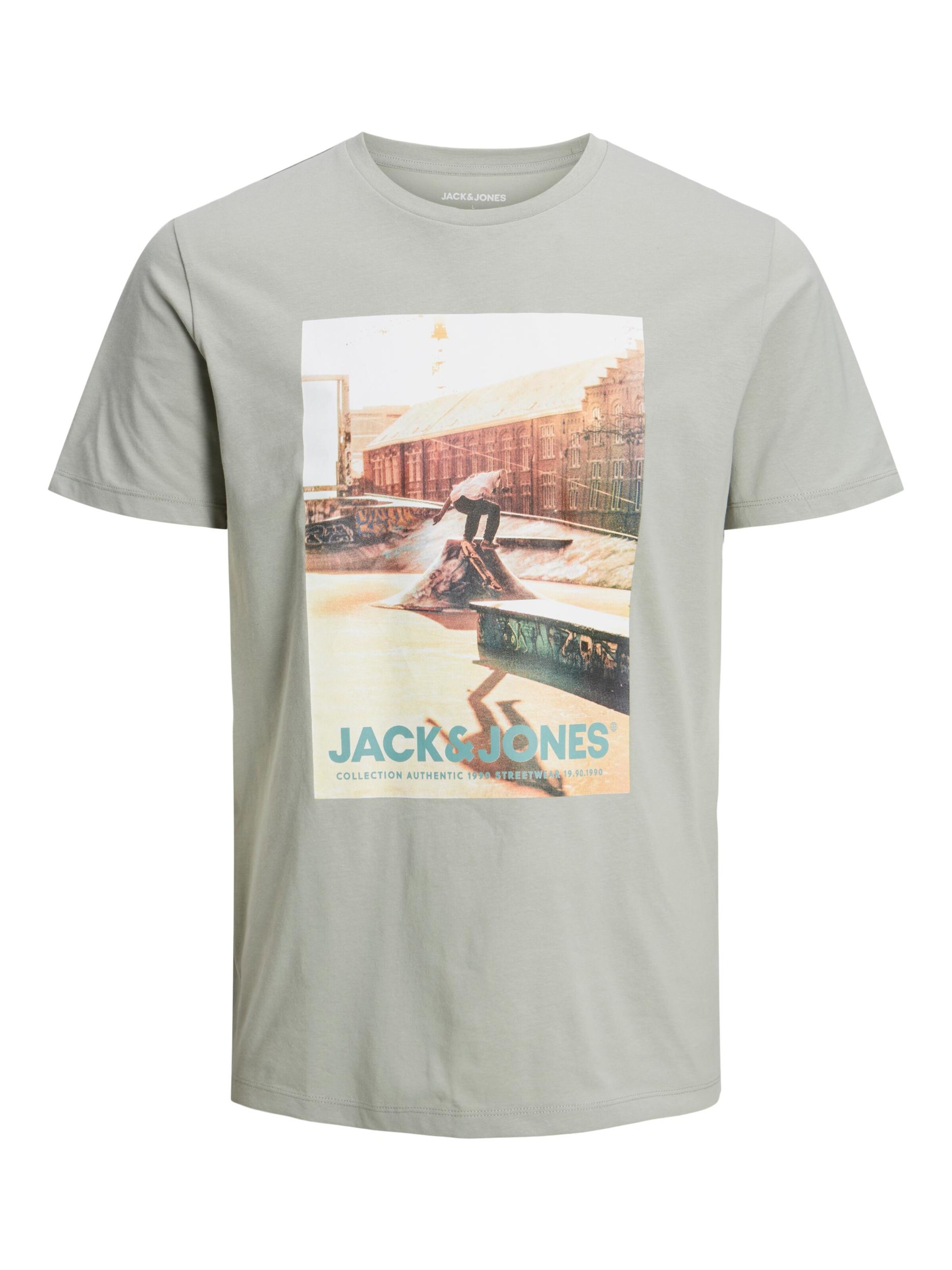 JACK & JONES Shirt 'JJGEM' in Grey: front