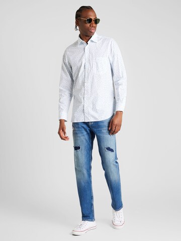 BOSS Regular fit Button Up Shirt 'Remiton' in White