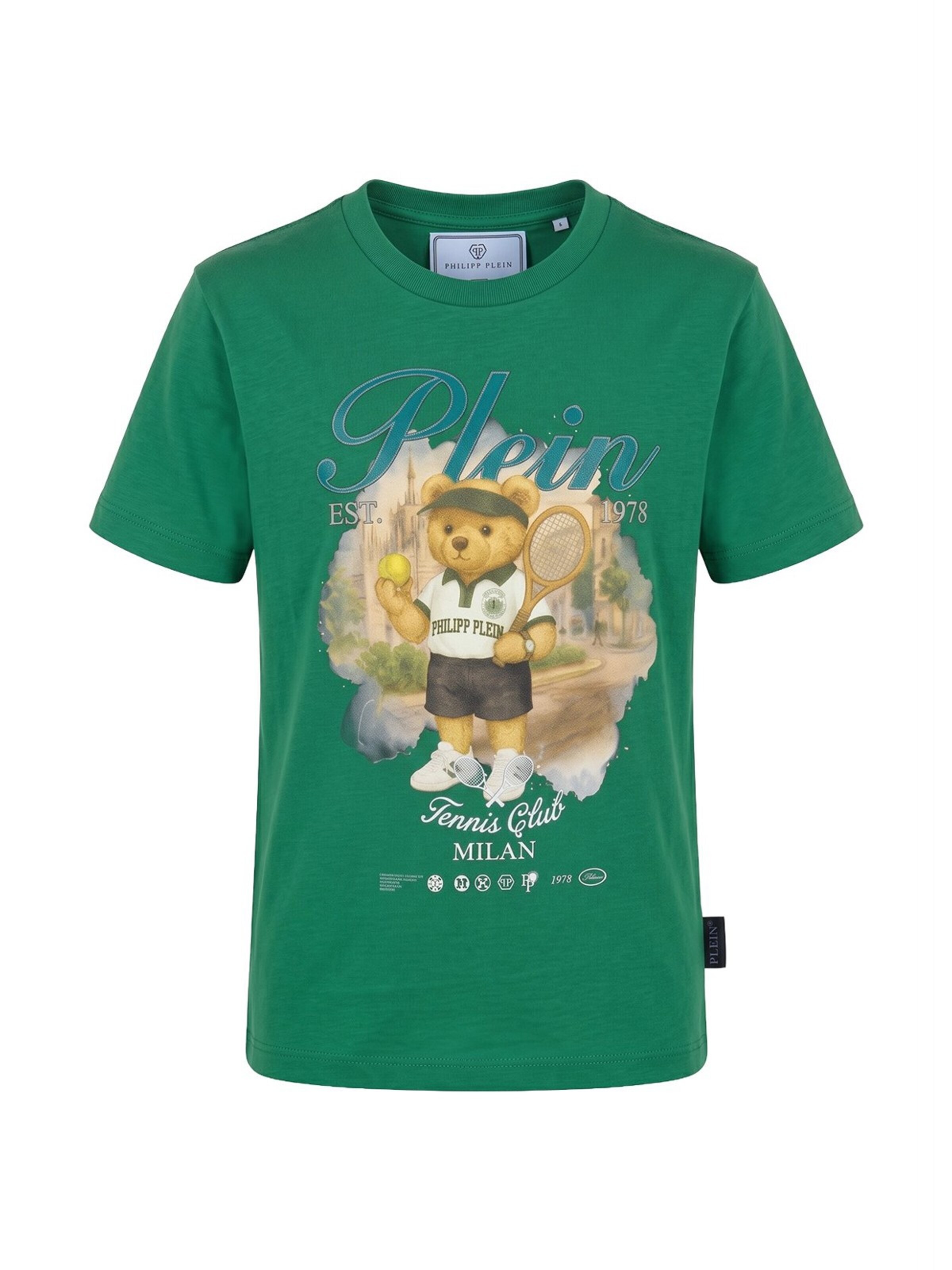 Philipp PleinMajica 'T-shirt verde chiaro per bambino' - zelena boja: prednji dio