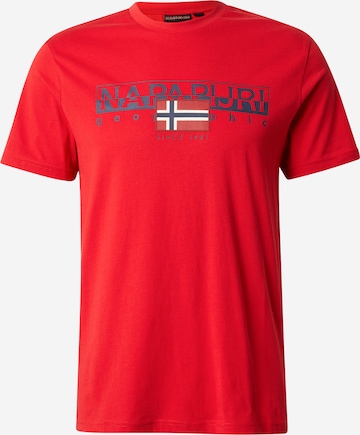 T-Shirt 'S-AYLMER' NAPAPIJRI en rouge : devant