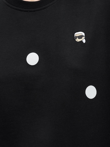 Karl Lagerfeld Тениска 'Ikon' в черно