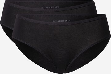 SCHIESSER Slip in Schwarz: predná strana