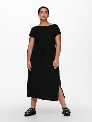 Robe 'CARAPRIL' ONLY Carmakoma en noir : devant