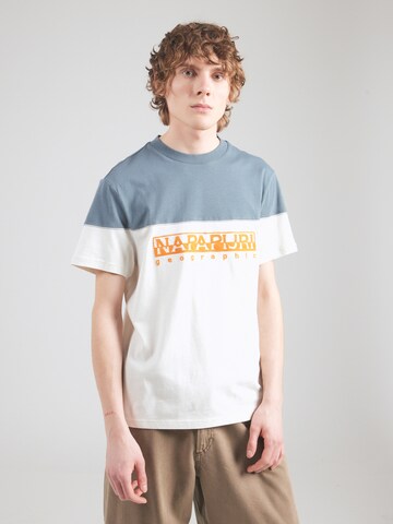 NAPAPIJRI Shirt 'Saturnia' in Wit: voorkant